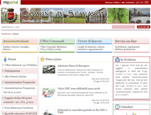 Tablet Screenshot of comune.schiavon.vi.it